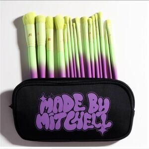 Made by Mitchell Ombré Makeup Brush Set & Bag Case in Dairy Queen Purple BNIB